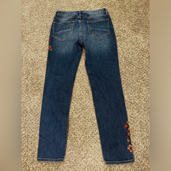 Driftwood Floral Embroidered Denim Jeans Jackie high rise size 27 - Picture 6 of 7